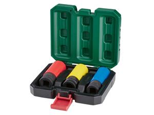 PARKSIDE Slagdoppenset/ adapter slagmoersleutel / kracht-kogelset (Slagdoppenset 3-delig.)