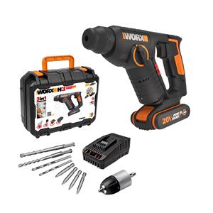 Worx Wx394.3 20v Boorhamer + 9 Bits