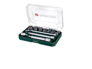 PARKSIDE Ratel / ratelset / dopsleutelset (Dopsleutelinzetstukken 20 stuks.)