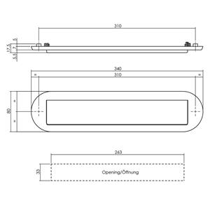 Intersteel BRIEFPL. OVAAL RVS 1223400011