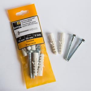 Sencys Vollewandplug Met Houtdraadbout 50x10mm 5st