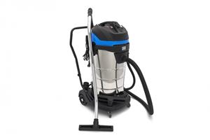HBM 100 Liter 2400 W PROFI RVS bouwstofzuiger met 2 motoren