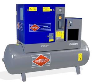 AIRPRESS 400V schroefcompressor combi dry APS 20 basic