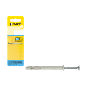 Nylon Slagpluggen  VK Ø8x45 grijs NZN 10 st.