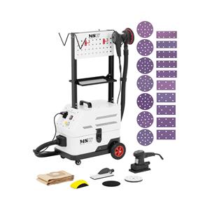 MSW Schuurmachine met afzuiging - 1600 W - 2600 Pa - mobiel