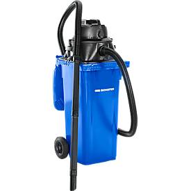 SSI Schäfer Complete set nat-droogzuiger, met gereedschapshouder, incl. grote afvalbak voor 120 l, 1 patroonfilter & 1 vliesfilter, blauw