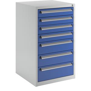 Eurokraft basic Gereedschapskast, breedte 600 mm, hoogte 1000 mm, laden 4 x 100, 2 x 150, 1 x 200 mm