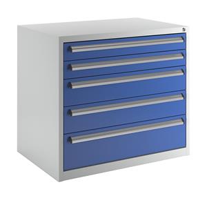 Eurokraft basic Gereedschapskast, breedte 900 mm, hoogte 800 mm, laden 2 x 100, 2 x 150, 1 x 200 mm