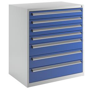 Eurokraft basic Gereedschapskast, breedte 900 mm, hoogte 1000 mm, laden 4 x 100, 2 x 150, 1 x 200 mm
