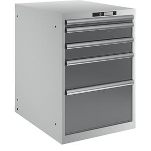 Lista Ladekast, wisselcilinderslot inclusief 2 sleutels, h x b x d = 800 x 564 x 725 mm