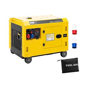 MSW Noodgenerator diesel - 7220 / 8500 W - 30 L - 240/400 V - mobiel - AVR - Euro 5