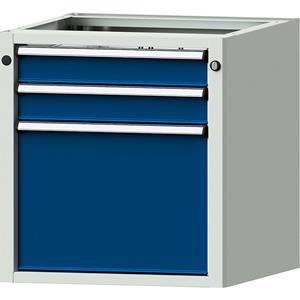 ANKE Onderbouwkast voor elektrisch in hoogte verstelbare werktafels LIFT, b x d = 570 x 615 mm, hoogte 600 mm, 3 laden (90/360 mm hoog)