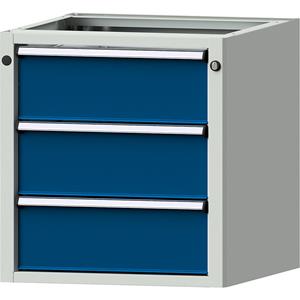 ANKE Onderbouwkast voor elektrisch in hoogte verstelbare werktafels LIFT, b x d = 570 x 615 mm, hoogte 600 mm, 3 laden (180 mm hoog)
