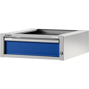 Lista Werkbank-bouwdoossysteem, onderbouwkast, hoogte 204 mm, 1 lade, gentiaanblauw