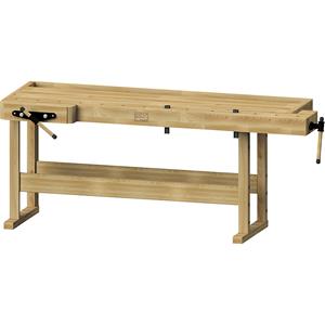 ANKE Professionele schrijnwerkerswerkbank, zware uitvoering, breedte x diepte x hoogte = 2220 x 850 x 900 mm
