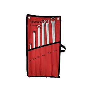 Weber Tools Dubbele ringsleutel set MM extra lang 6-delig