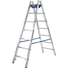 KRAUSE Dubbele trapladder, 2 x 6 sporten, + toolbag GRATIS