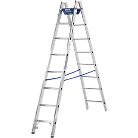KRAUSE Dubbele trapladder, 2 x 7 sporten, + toolbag GRATIS
