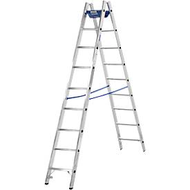 KRAUSE Dubbele trapladder, 2 x 8 sporten, + toolbag GRATIS