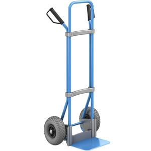 Eurokraft pro Steekwagen, blauw, b x d van de steekplaat = 280 x 250 mm, blauw, PU-banden, vanaf 5 stuks