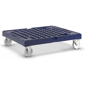 Laadbord van kunststof, totale lengte 682 mm, gentiaanblauw