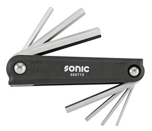 Sonic Stiftsleutelset inbus in klaphouder 7-dlg.