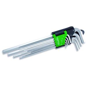 Toptul Zeskant stiftsleutelset HEX  9Stk (1.5 2 2.5 3 4 5 6 8 10mm) extra lang