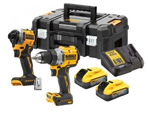 DeWALT DCK2051H2T 18V Li-ion Accu Klopboormachine (DCD800N)&Accu Slagschroevendraaier (DCF850N) Combiset (2x 5.0Ah Accu) In TSTAK