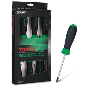 Toptul TORX-schroevendraaierset  6 stuks (T10,T15,T20,T25,T30,T40)