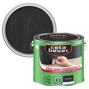 Cetabever Tuinhoutbeits EenLaag Antraciet 2,5l