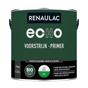 RENAULAC Primer Echo Bio Mat Wit 2,5l