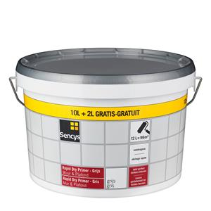 Sencys Rapid Dry Primer Muur & Plafond Grijs 12l