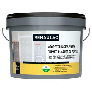 RENAULAC Voorstrijk Gipsplaten Wit 10l