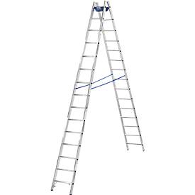KRAUSE Dubbele trapladder, 2 x 14 sporten, + toolbag GRATIS