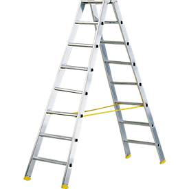HACA Dubbele trapladder MEHRSI, 8 treden, 12 kg