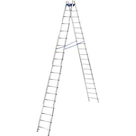 KRAUSE Dubbele trapladder, 2 x 18 sporten, + toolbag GRATIS
