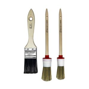 Praxis Set 2 Ronde Kwasten 1 Platte Kwast 10-14-40mm La