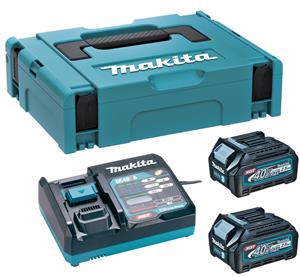 Makita 191J81-6 40v XGT Li-ion Accu Starterset (2x 2.5Ah) + Lader In Mbox