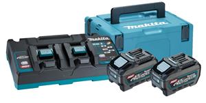 Makita 191U13-9 40V XGT Li-Ion Accu Starterset (2x 5.0Ah) + Duolader In Mbox