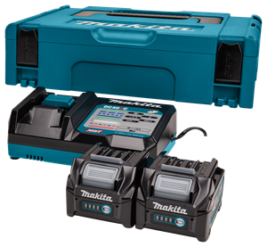 Makita 191V27-4 40V XGT Li-Ion Accu Starterset (2x 2,5Ah) + Lader In Mbox