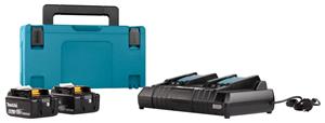 Makita 198077-8 18V Li-Ion Accu Starterset (2x 6,0Ah) In Mbox