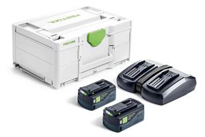 Festool SYS 18V 2x5,0/TCL 6 DUO Energieset (2x 5,0Ah) In Systainer