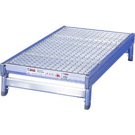 HACA Aluminium plateau, 200 x 550 x 1000 mm