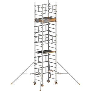 Layher Eenpersoons rolsteiger SoloTower, platformafmeting 1,15 x 0,8 m, werkhoogte 6,15 m