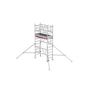 ALTREX Snel op te bouwen rolsteiger MiTOWER Plus, houten platform, werkhoogte 4 m