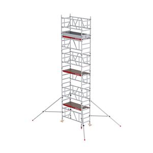 ALTREX Snel op te bouwen rolsteiger MiTOWER Plus, houten platform, werkhoogte 7 m