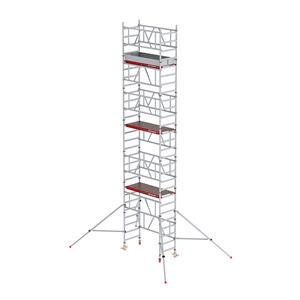 ALTREX Snel op te bouwen rolsteiger MiTOWER Plus, houten platform, werkhoogte 8 m