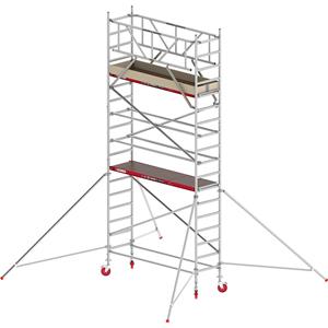 ALTREX Rolsteiger RS TOWER 41 smal, houten platform, lengte 2,45 m, werkhoogte 6,20 m