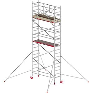 ALTREX Rolsteiger RS TOWER 41 smal, houten platform, lengte 1,85 m, werkhoogte 7,20 m