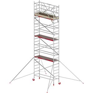 ALTREX Rolsteiger RS TOWER 41 smal, houten platform, lengte 2,45 m, werkhoogte 8,20 m